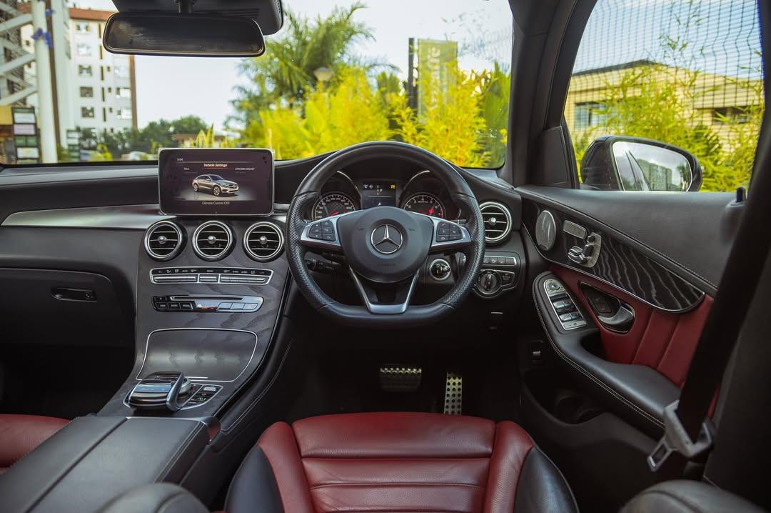 Unleash the untamed. 2018 Mercedes-Benz GLC43 AMG Coupe in Gun Grey Metallic brings 396bhp of he (7)
