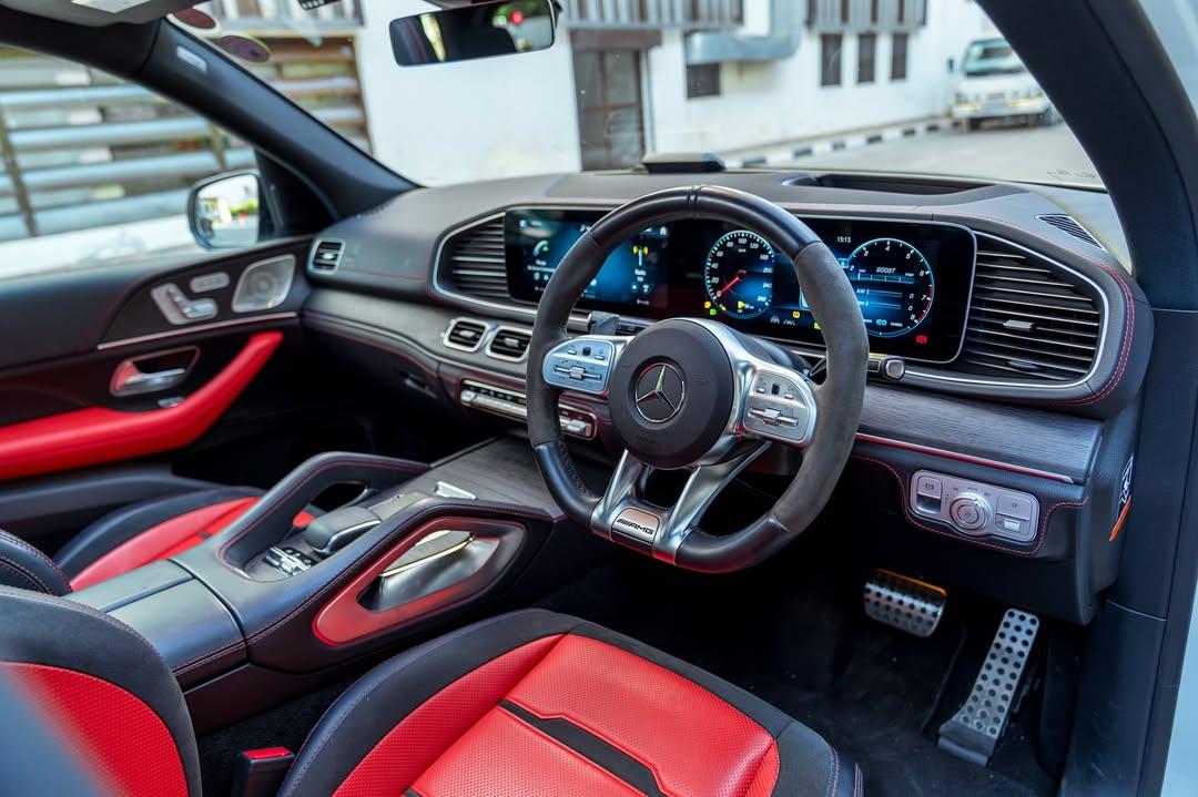 The 2021 Mercedes benz GLE53 AMG 4MATIC+. Finished in Diamond white with red designo AMG comfort (3)